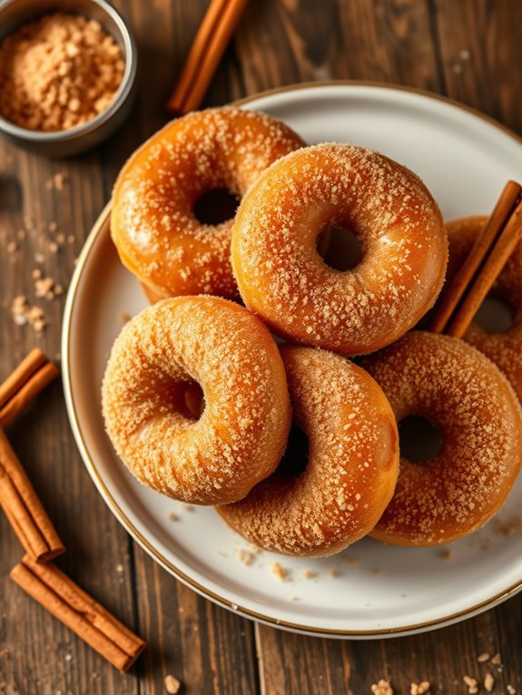 crispy cinnamon sugar donuts