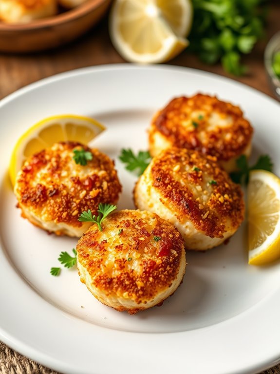 crispy coated seafood delicacy