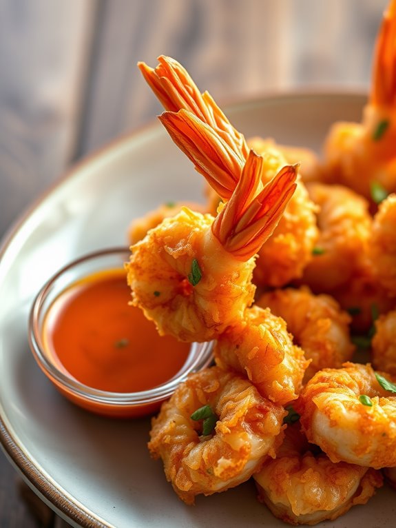 crispy coconut crusted shrimp