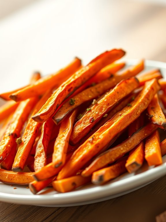 crispy delicious sweet potatoes