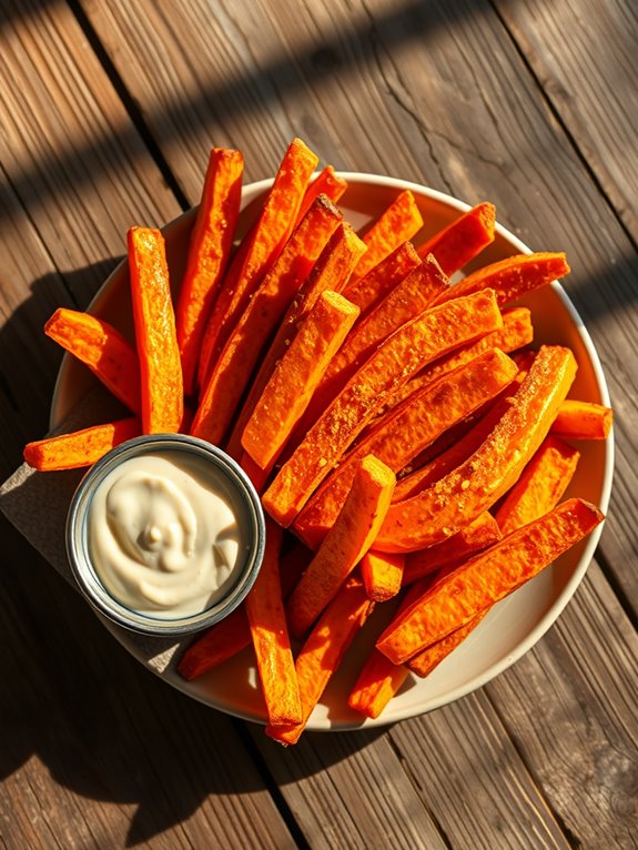 crispy delicious sweet potatoes