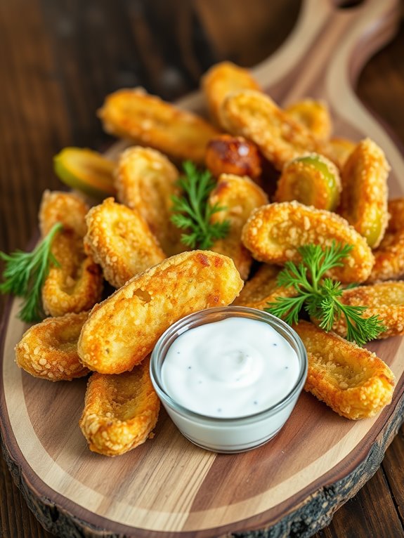 crispy dill ranch pickles