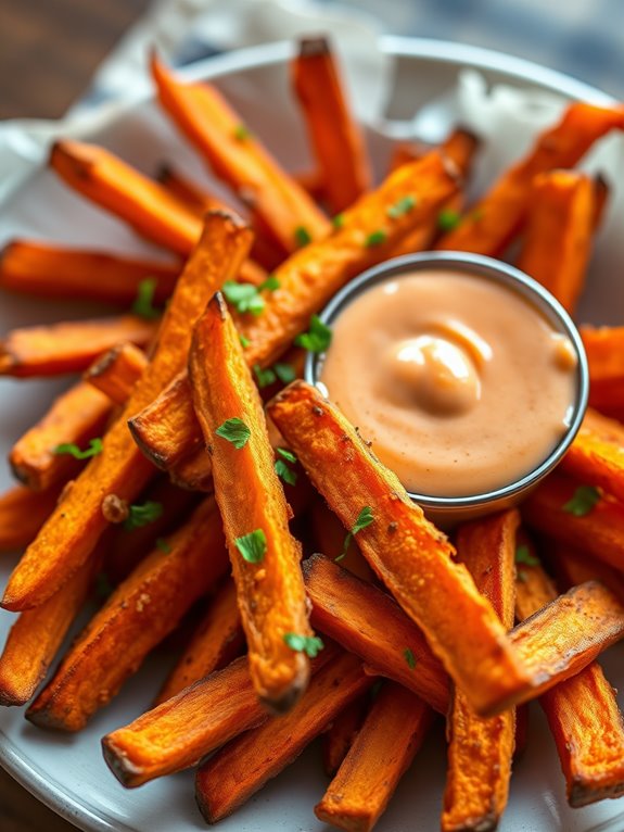 crispy flavorful sweet potatoes