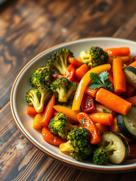 crispy flavorful vegetable medley