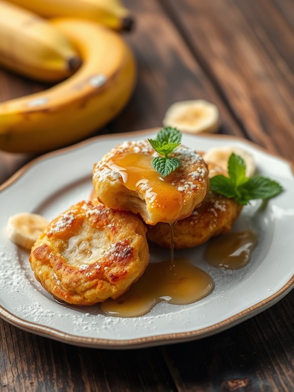 crispy fried banana snacks