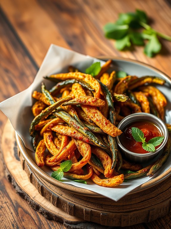 crispy fried okra delight