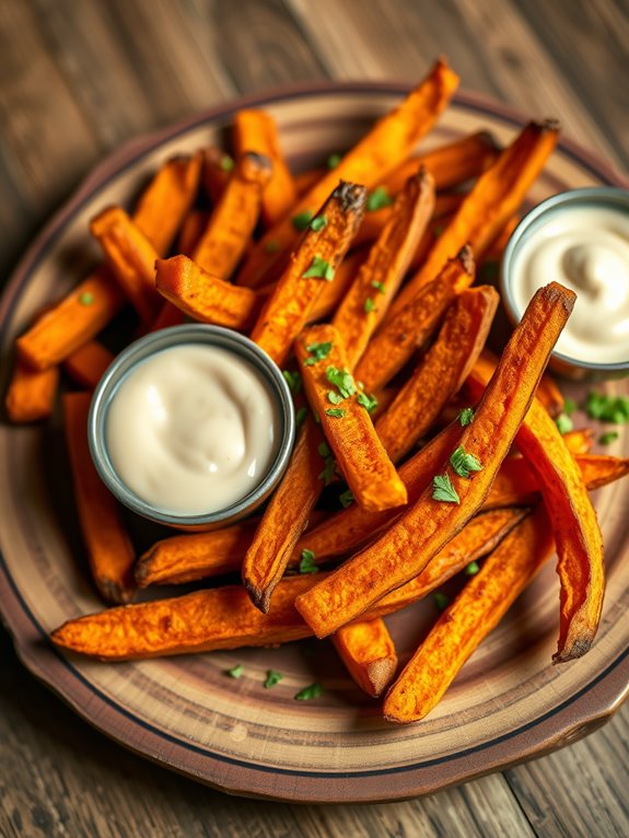 crispy golden root vegetables