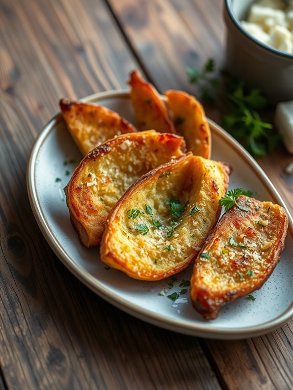 crispy herbed potato wedges