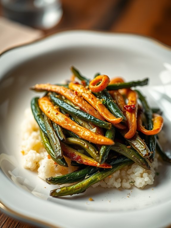 crispy lemon garlic okra