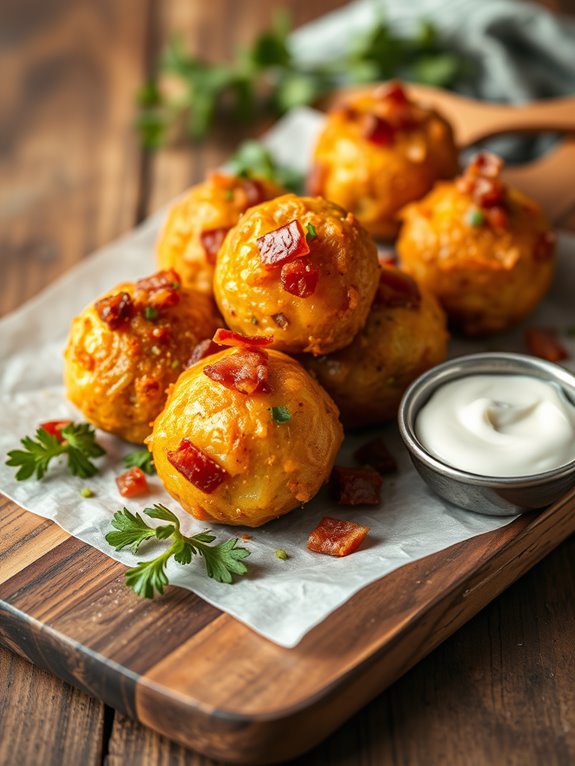 crispy loaded potato balls