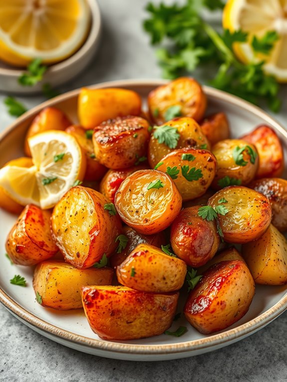 crispy mediterranean air fryer potatoes