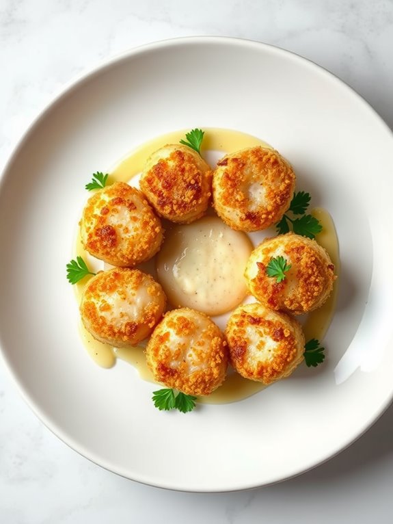 crispy panko scallops delight