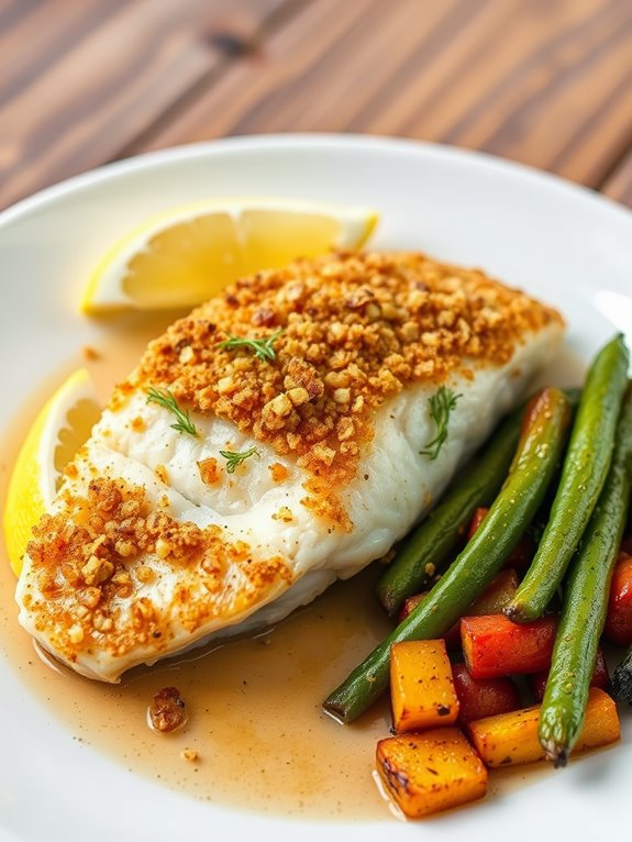 crispy parmesan snapper fillet