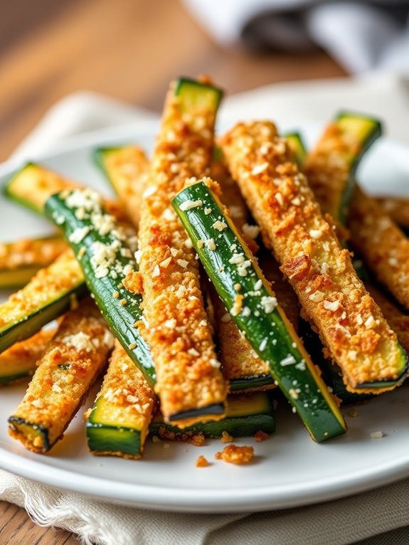 crispy parmesan zucchini fries