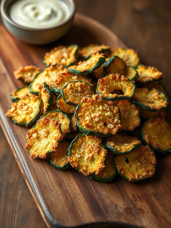 crispy parmesan zucchini snacks