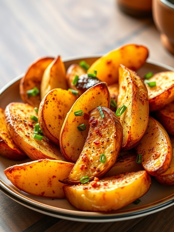 crispy seasoned potato slices