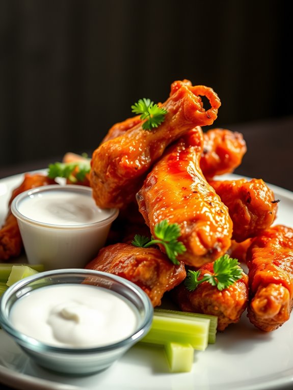 crispy spicy chicken wings 1