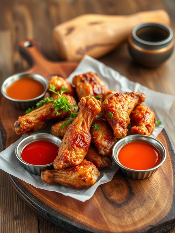 crispy spicy chicken wings