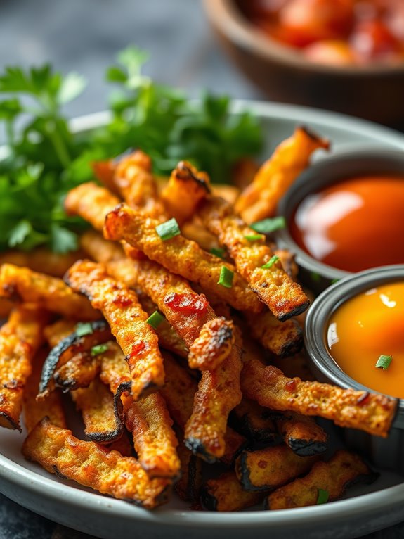 crispy spicy eggplant fries