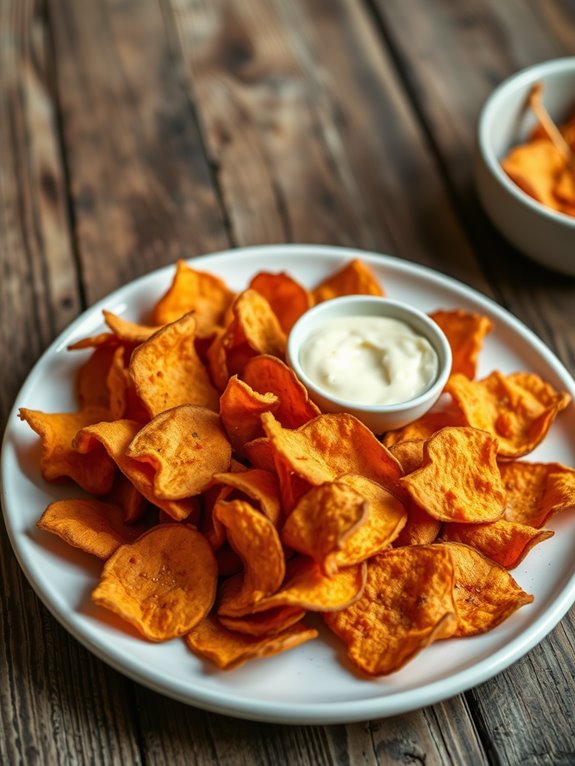 crispy sweet potato snacks