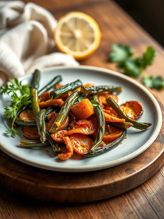 crispy tamarind okra snack