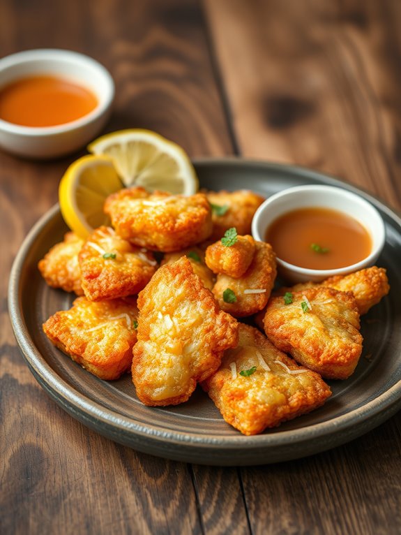 crispy yellowtail appetizer bites