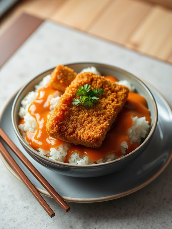 curry rice katsu bowl