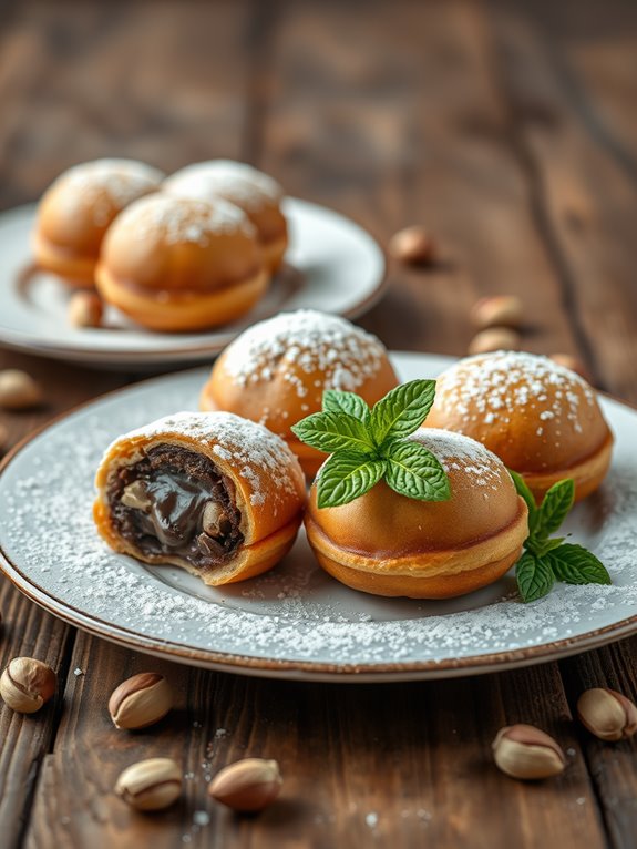 decadent chocolate filled donuts