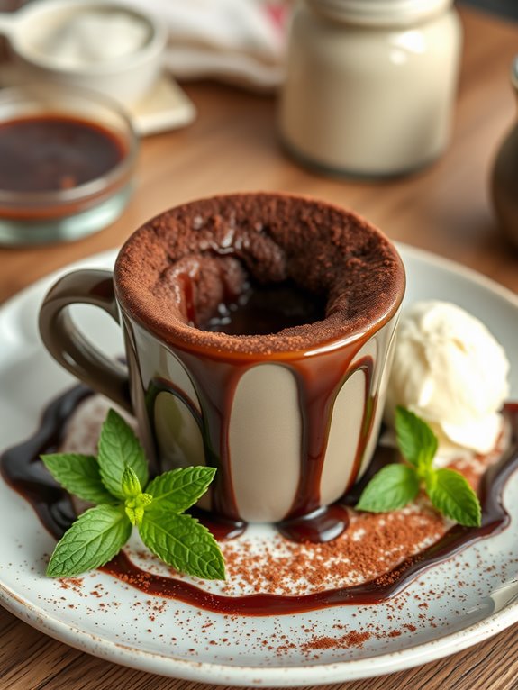 decadent chocolate mug cake