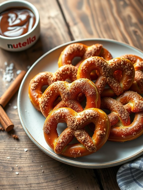 decadent dessert pretzel bites