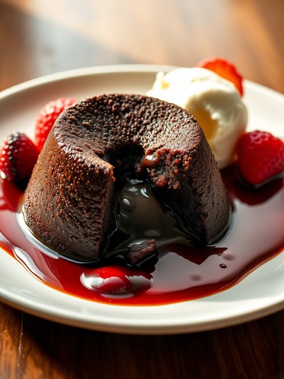 decadent molten chocolate dessert 1