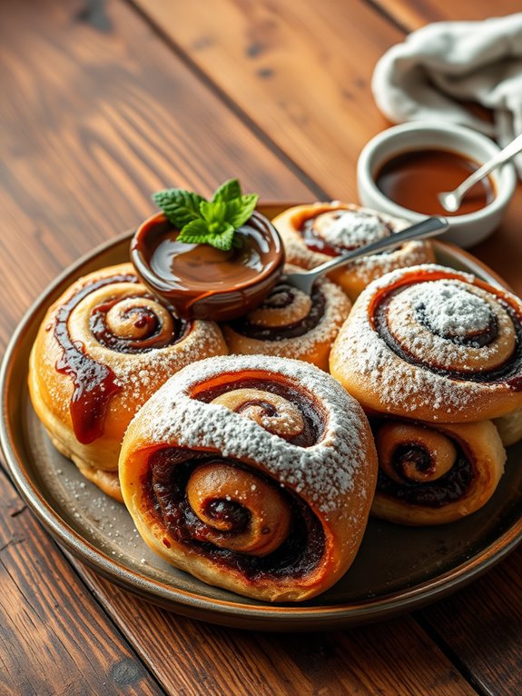 decadent nutella filled pastries