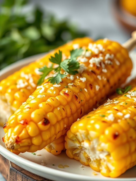 delicious air fryer corn