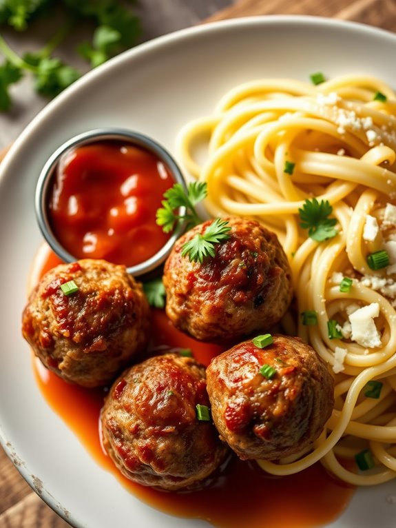 delicious air fryer meatballs 4