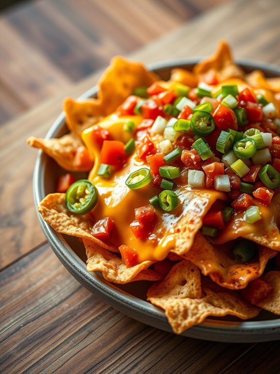 delicious air fryer nachos