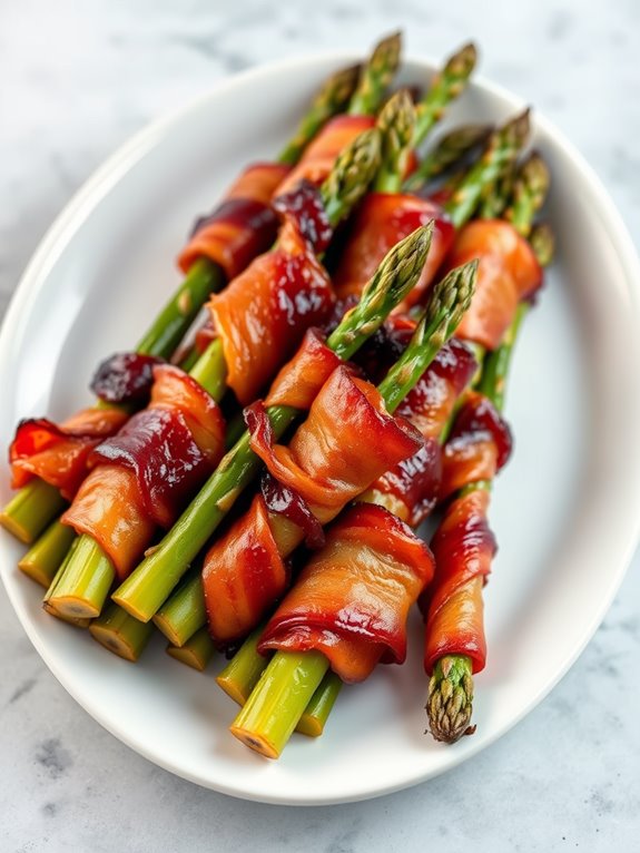 delicious bacon wrapped asparagus