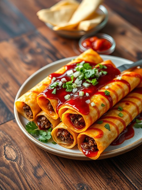 delicious bbq beef rolls