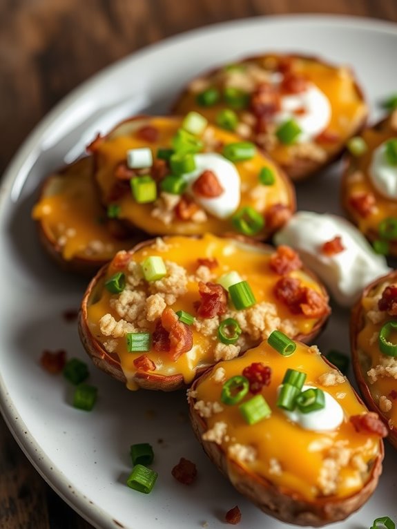 delicious cheesy potato snacks