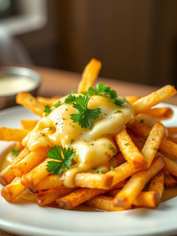 delicious cheesy truffle fries