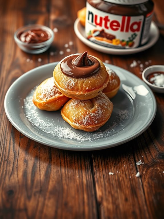 delicious chocolate filled pastries