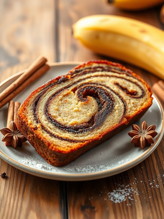 delicious cinnamon banana loaf