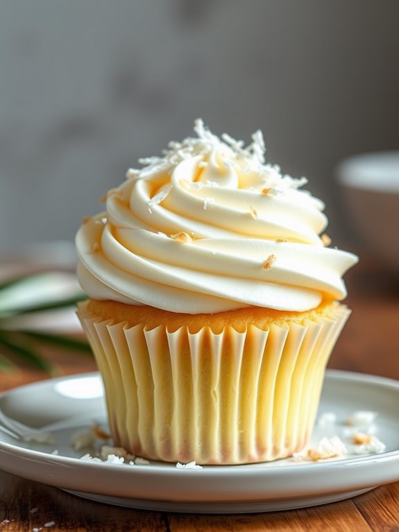 delicious coconut infused cupcakes