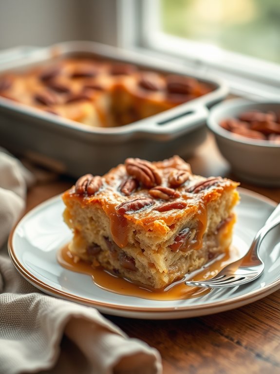 delicious dessert bread pudding