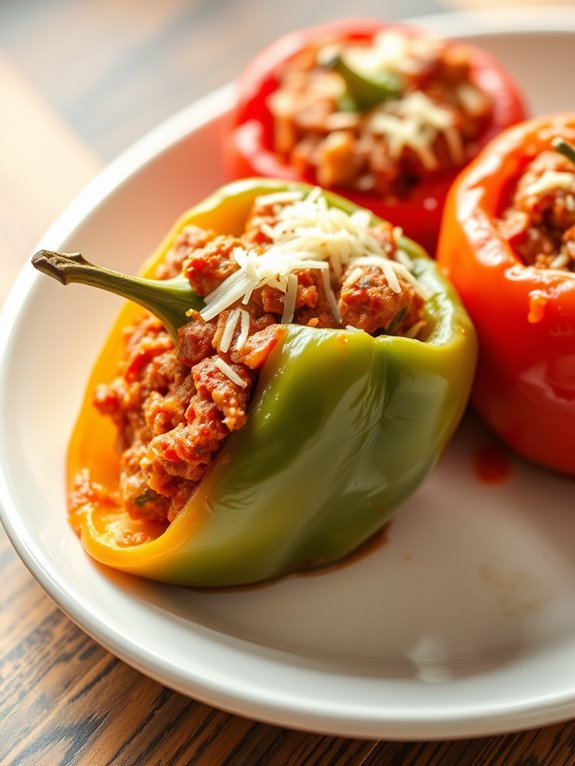 delicious filled bell peppers