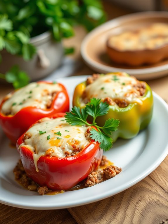 delicious filled bell peppers