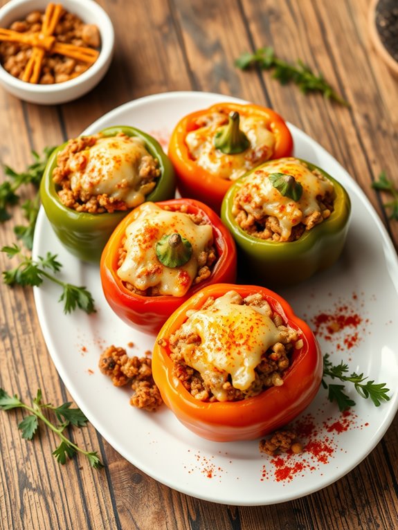 delicious filled bell peppers