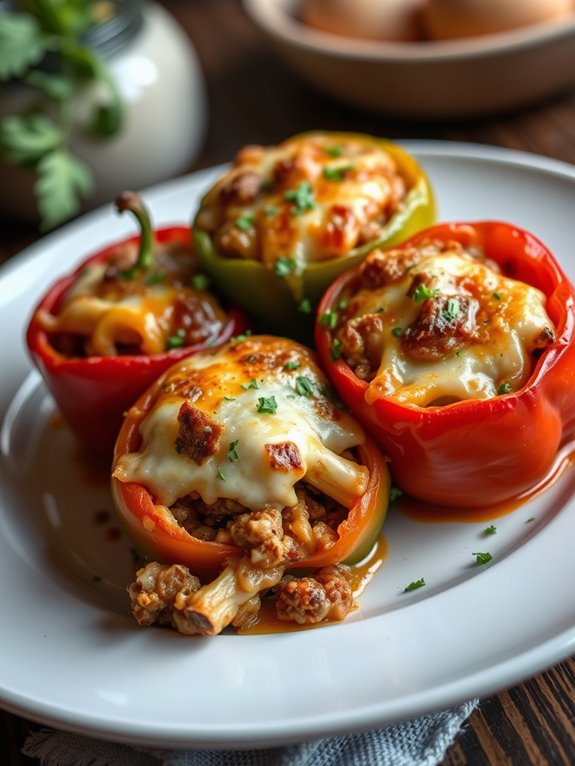 delicious filled bell peppers