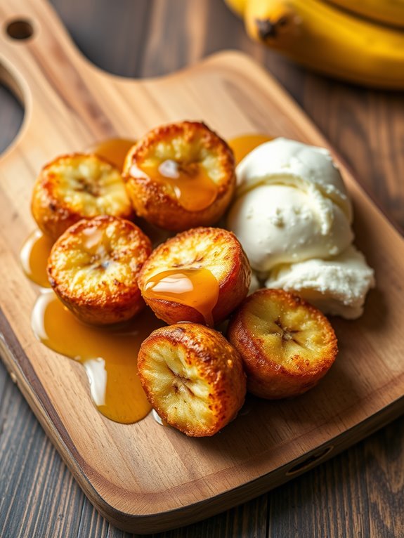 delicious fried banana snacks