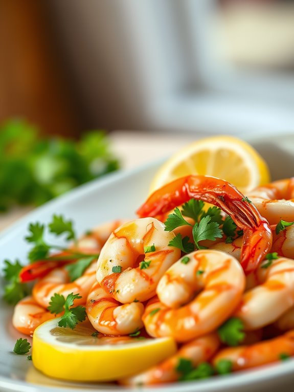 delicious garlic infused shrimp