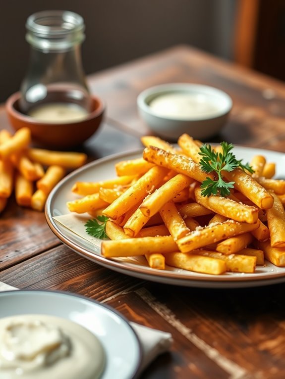 delicious garlic parmesan fries